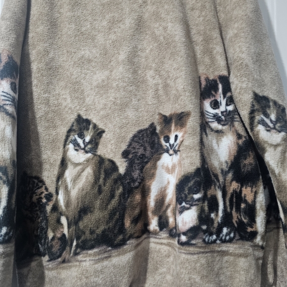 Vintage 90's Cozy Cats Blair Soft And Cuddly Fleece Jacket Size Large{Bx7} - Picture 6 of 10